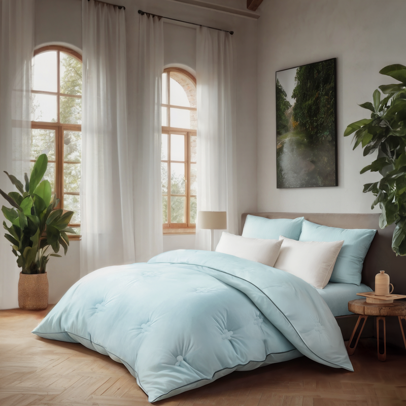 The FLORÉ Over Sized Summer Eucalyptus Comforter Set